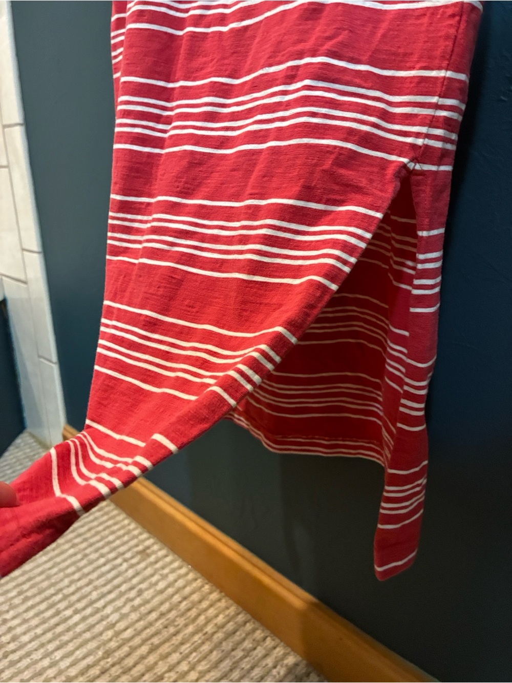 Red & White Striped Maxi Dress - Picture 3 of 6